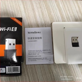 Tenda W311MI USB WiFi 6 hálózati kártya AX300 külső vevő laptophoz és asztali számítógéphez