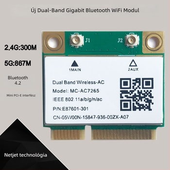 MC-AC7265 Mini PCIe Dual-Band Bluetooth 4.2 Vezeték nélküli hálózati kártya