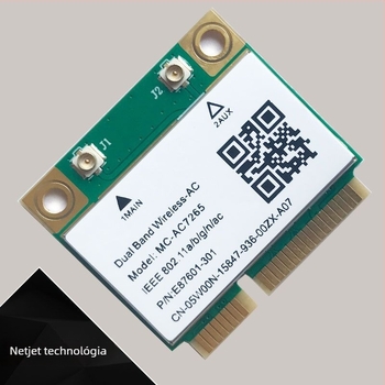 MC-AC7265 Mini PCIe Dual-Band Bluetooth 4.2 Vezeték nélküli hálózati kártya