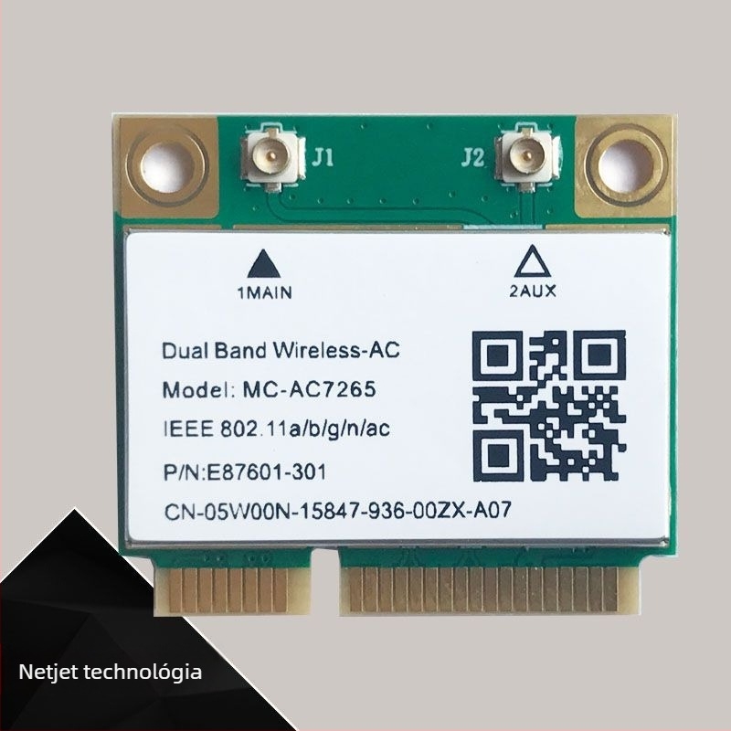 MC-AC7265 Mini PCIe Dual-Band Bluetooth 4.2 Vezeték nélküli hálózati kártya