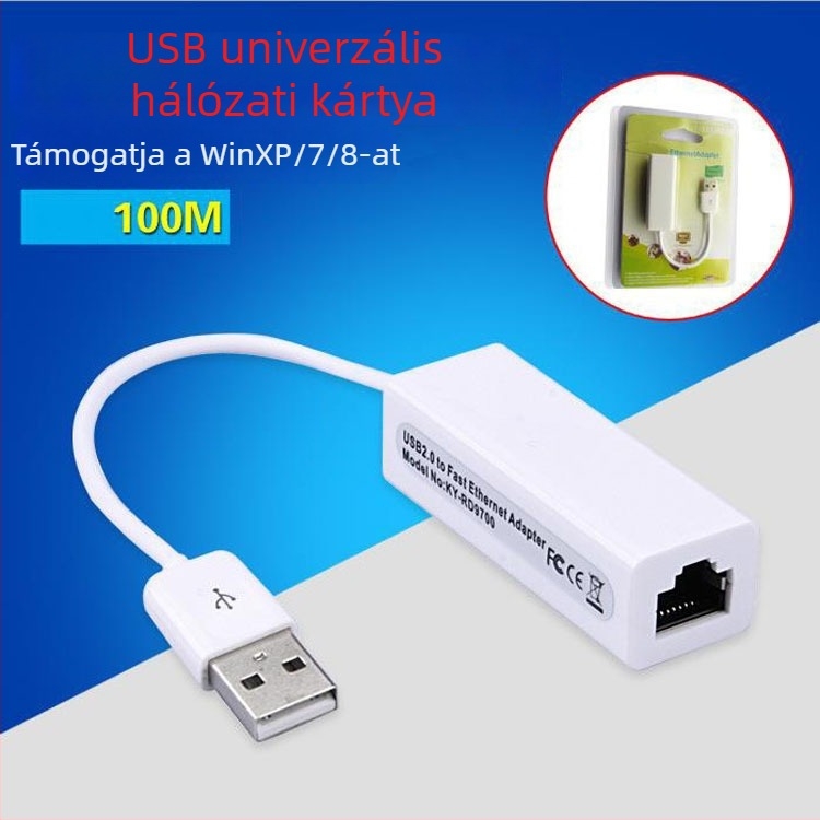 USB9700 USB–RJ45 Ethernet adapter, USB interfész, 150Mbps