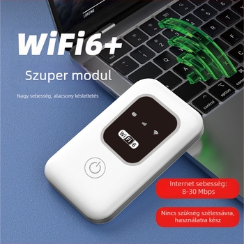 TM20-01 Hordozható 4G Wi‑Fi router korlátlan adatokkal, mobil hotspot okostelefonokra, akár 150 Mbps