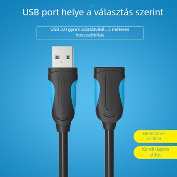 Weixun USB 3.0 hosszabbító kábel, férfi–nő, adatátvitel és töltés, hossz 0.5–3 m, modell VAS-A13
