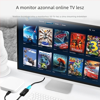 MT-UH02 USB 2.0–HDMI adapter, 1080p60Hz, kompatibil a legtöbb rendszerrel, 2021-ben jelent meg