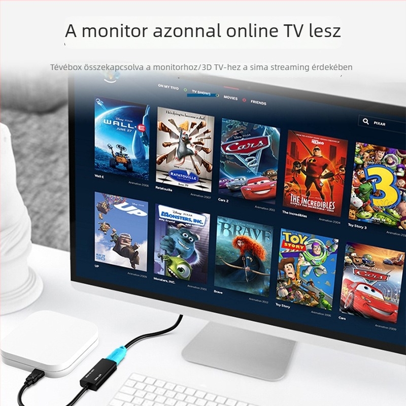 MT-UH02 USB 2.0–HDMI adapter, 1080p60Hz, kompatibil a legtöbb rendszerrel, 2021-ben jelent meg