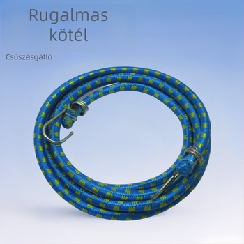 Körkörös elasztikus feszítő a hátsó ülés csomagjainak rögzítéséhez kerékpáron vagy motorkerékpáron