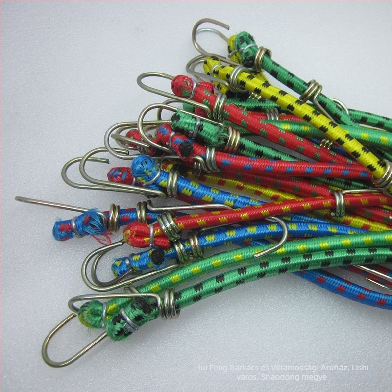 Körkörös elasztikus feszítő a hátsó ülés csomagjainak rögzítéséhez kerékpáron vagy motorkerékpáron