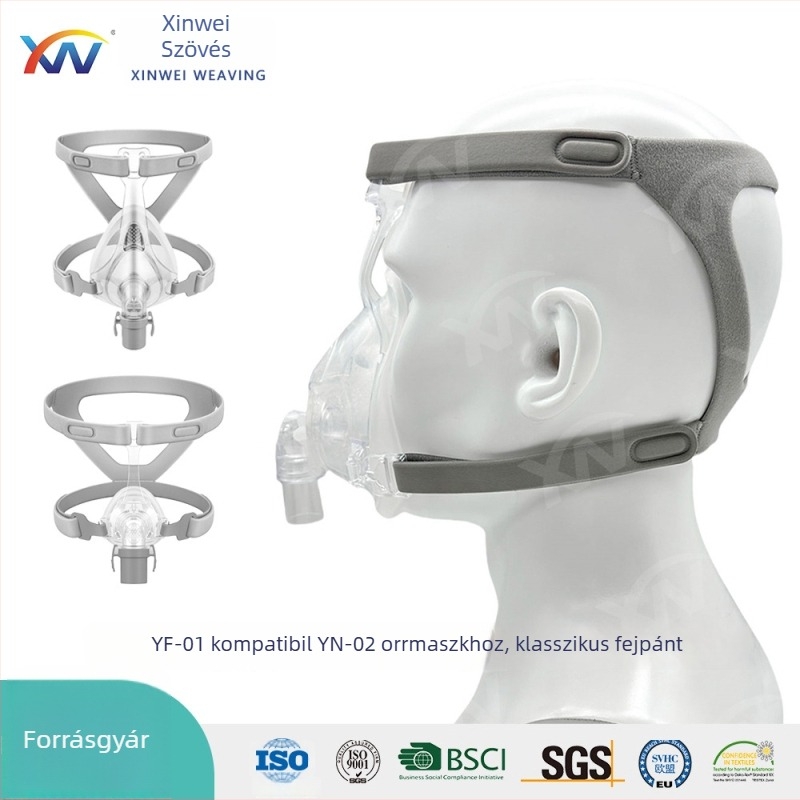 Xinwei CPAP fejpánt, anyagok: nylon + pamut + textil, kompatibilis a Yuyue YF-01YN-02 orr- és szájmaszkhoz