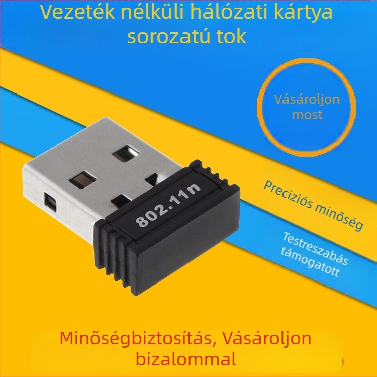 Mini Wi‑Fi burkolat USB vezeték nélküli hálózati kártya és Bluetooth adapter számára