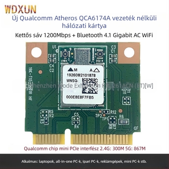 WDXUN QCA674A Mini PCIe vezeték nélküli kártya, 1200 Mbps, kettős sáv, 802.11ac