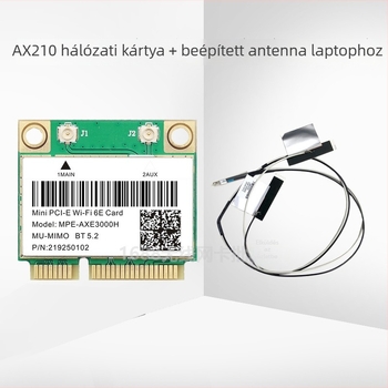 AX210 Wi-Fi6E tri-band PCIe Kártya