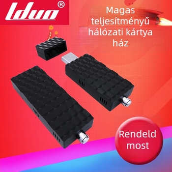 Vezeték nélküli hálózati kártya burkolat USB tok, Bluetooth adapter és SMA antenna interfész (ABS anyag; OEM)