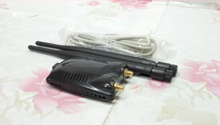 AR9271 USB vezeték nélküli hálózati kártya, mérnöki osztályú kivitel, dupla antenna-ház; 10/100/1000 Mbps, USB busz, Ethernet; driverek nélkül Windows 10, Linux és Kali