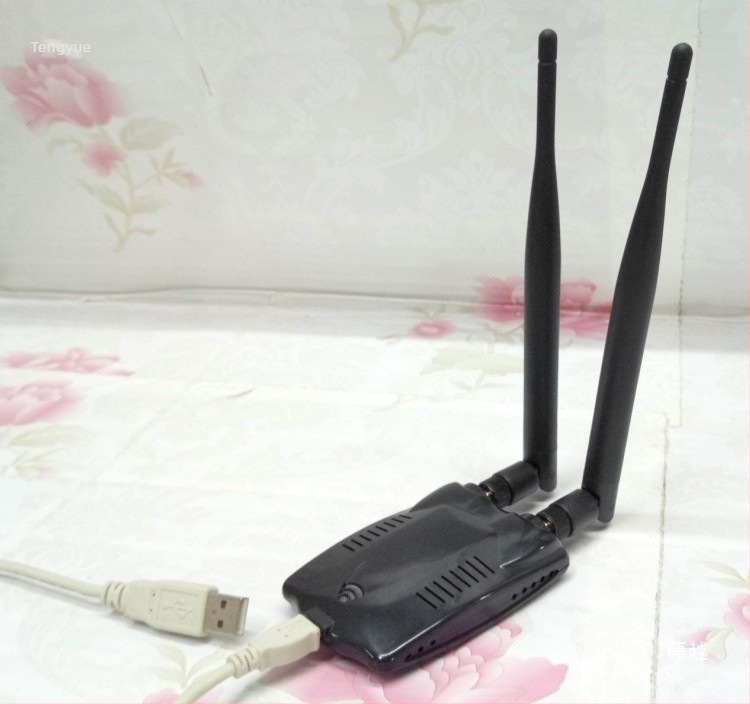 AR9271 USB vezeték nélküli hálózati kártya, mérnöki osztályú kivitel, dupla antenna-ház; 10/100/1000 Mbps, USB busz, Ethernet; driverek nélkül Windows 10, Linux és Kali
