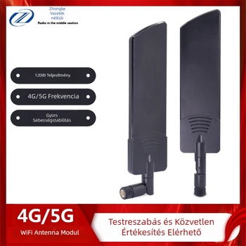 Omnidirekcionális 5G hajlékony ragasztóantenna, 40 dBi, 600-6000 MHz, 50 Ω, SMA interfész