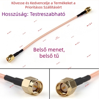 SMA-J férfi–férfi RF/GSM/GPRS/Wi‑Fi/Bluetooth hosszabbító antenna RG316 koaxiális kábellel