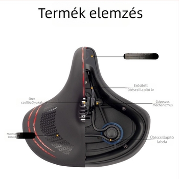 Kerékpárnyereg LX-605 – Xinyan Port, univerzális illesztés, anyagok: műanyag, szivacs, PU, Modell LX-605