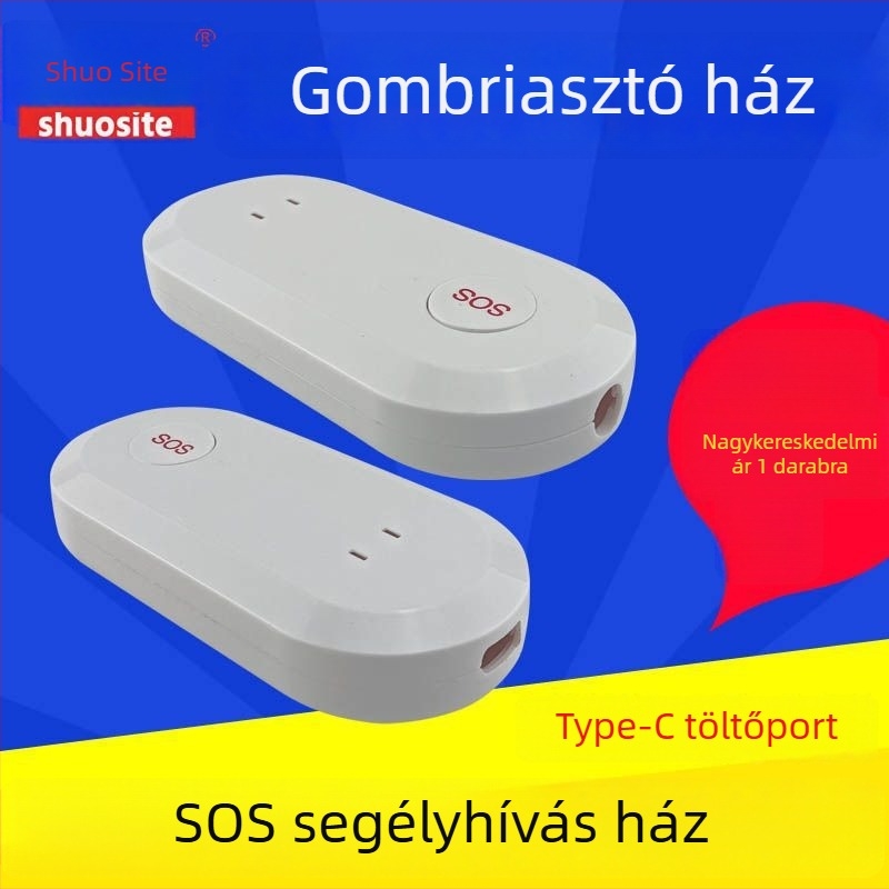 Sürgősségi hívó készülék háza külső antenna nyílással