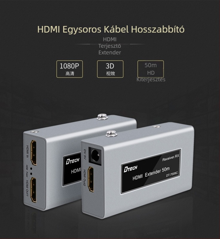 HDMI kapcsoló/elosztó, Dite márka, modell DT-7009C