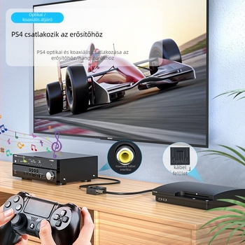 Jinghua Z066 Optikai szálas koaxiális audió konverter digitális hangdekódolással