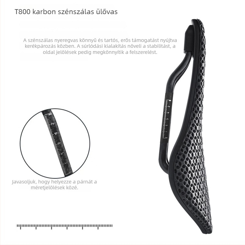 TS-585 szénszálas kerékpárülés út- és MTB kerékpárokhoz, testre szabható