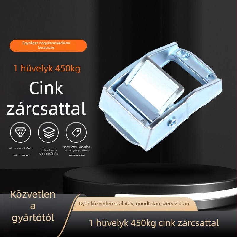 Jukang övfeszítő és csat cink-ötvözetből, 450 kg teherbírású, autóhoz