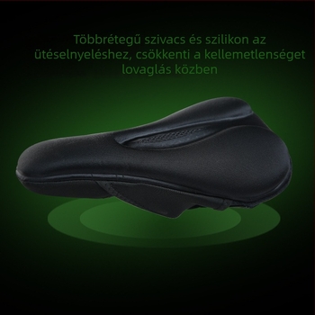 Hegyi kerékpár nyeregfedél memóriás habbal, kényelmes szilikon párnázással és ütéscsillapítással