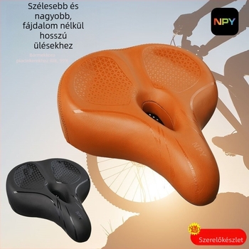 NPY kerékpárnyereg, ventilált, vízálló, universal, modell KS-912ST-1, anyag: szivacs és PU