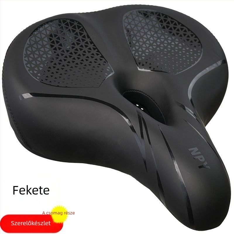 NPY kerékpárnyereg, ventilált, vízálló, universal, modell KS-912ST-1, anyag: szivacs és PU