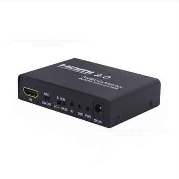 HDMI ARC audió elosztó, 4Kx2K@60Hz, modell Ays11v20, otthoni mozihoz