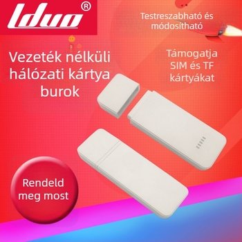 ABS műanyagból készült burkolat vezeték nélküli hálózati kártyához, TF-kártya és USB támogatással