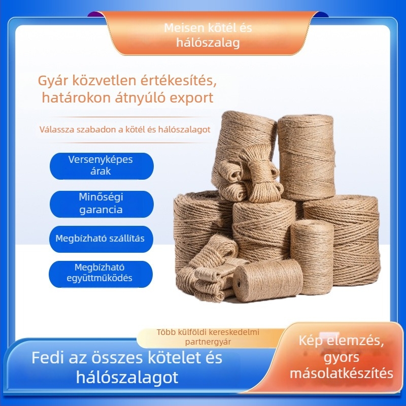 DIY-hoz jut kötél - Eredet Taian, Kína - Testreszabható hossz és specifikációk