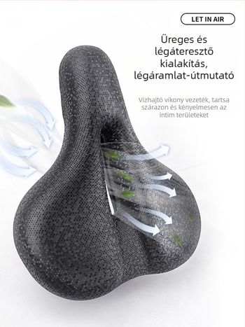 Kerékpárnyereg, ütéscsillapító, TUJIYD T47515, PU anyag, hegyi kerékpárhoz