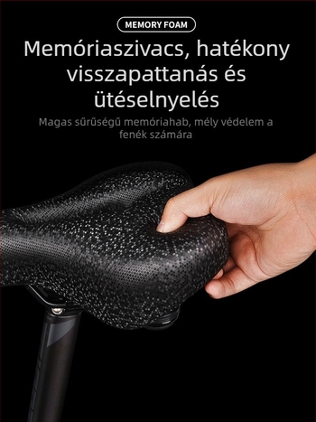 Kerékpárnyereg, ütéscsillapító, TUJIYD T47515, PU anyag, hegyi kerékpárhoz