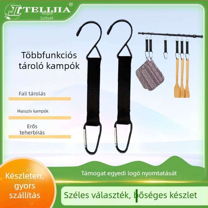 Ajtóra szerelhető multifunkcionális kampó nejlon/poliészter hevederrel – Telijia Textile