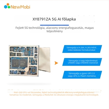 MT8791 Androidos okostelefon alaplap MTK MT8791, 2.0 GHz front-end busz, DDR3 akár 8 GB-ig, PCIe x16, integrált grafika