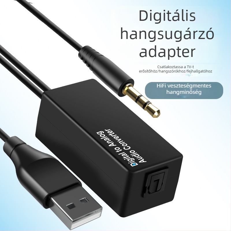 D15 digitális–analóg audio átalakító, koaxiális és optikai bemenettel a 3,5 mm-es kimenethez, DAC dekódolás, OEM elérhető