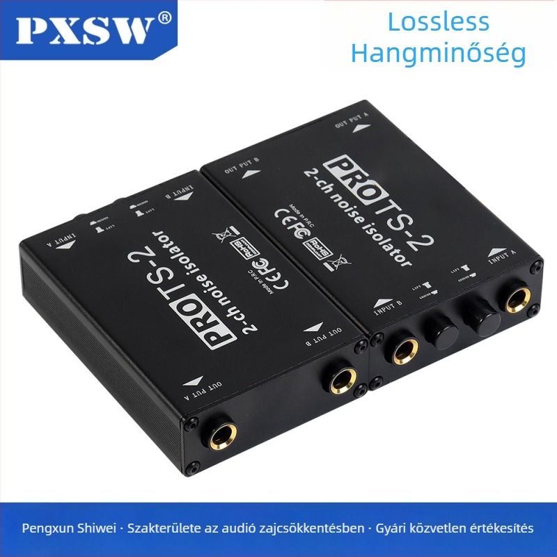 TS-2 audió izolátor kettős csatornás földelési izolációval