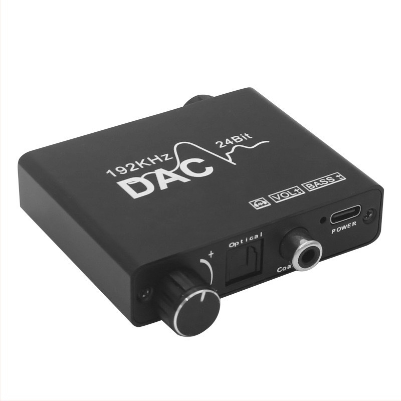 Audio konverter DAC subwoofer digitális móddal, 2024-es felújított verzió, energia-gazdálkodás támogatott, távoli ébresztés nem támogatott