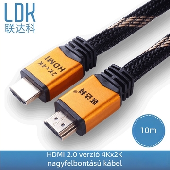 LIDACO HDMI 4K/2K kábel videófalhoz, 3D számítógép-videó, 2.0, 10 m
