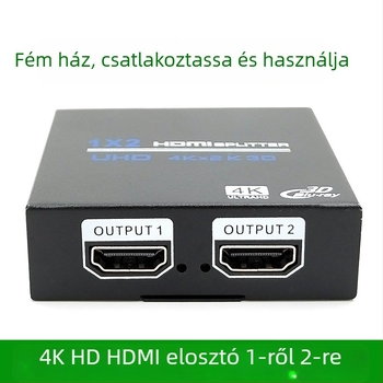 HDMI elosztó 1x2, átviteli távolság 20 m, sávszélesség 480 Mbps, tápegység 5V1A (modell OZF4)
