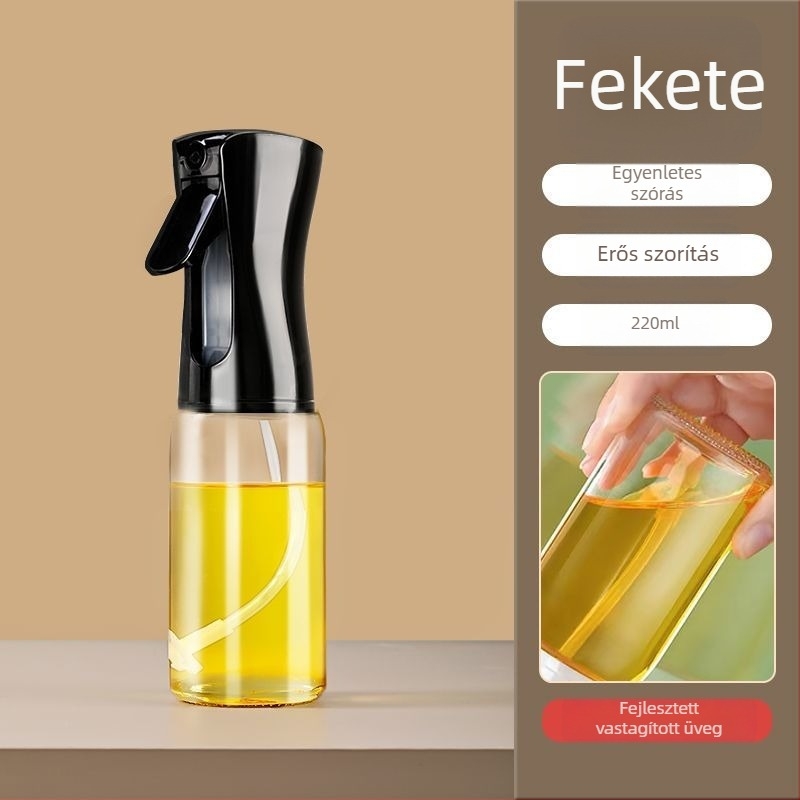 Konyhai olajspray üveg — automatikus nyitás-zárás, egyszerű és modern dizájn, olajtartály, 2025-ben debütált