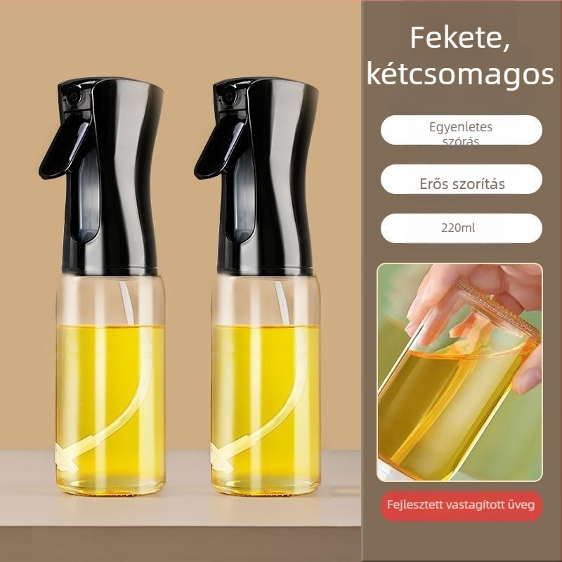 Konyhai olajspray üveg — automatikus nyitás-zárás, egyszerű és modern dizájn, olajtartály, 2025-ben debütált
