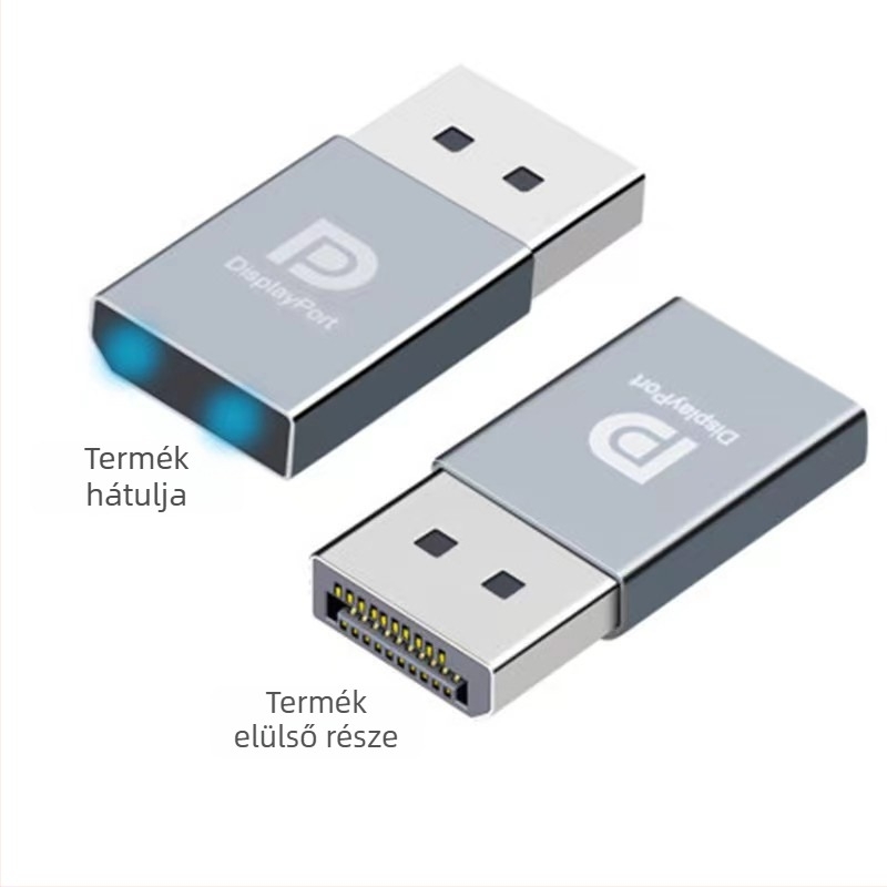 DP virtuális kijelző adapter, 4K felbontás, Windows 7 kompatibilitás, távoli ébresztés