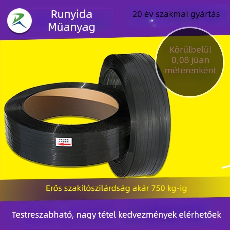 Műanyag‑acél szalag kőcsomagoláshoz - Ipari osztály, szakítószilárdság 450 kg, tömeg 20 kg, Márka Runyida