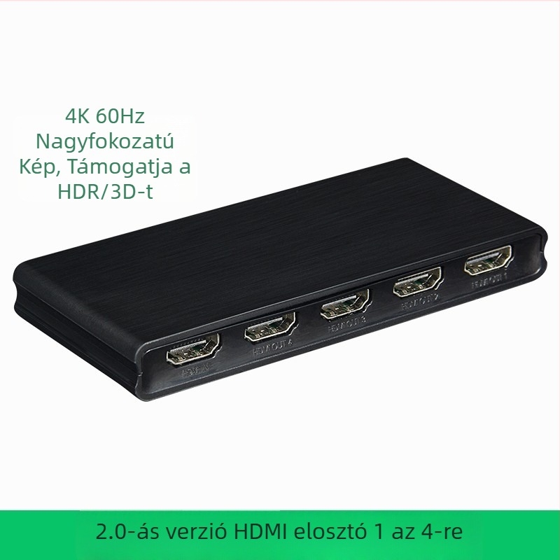 HDMI 1x4 osztó, 4K60Hz HDR, verzió 2.0, modell HD20220601