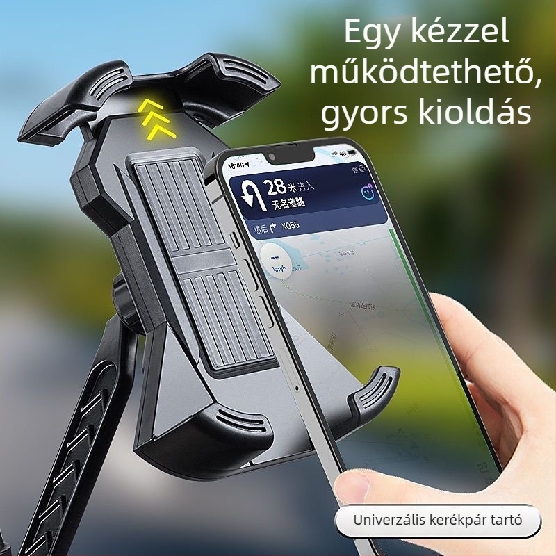 Fei Huangjia autós telefontartó – univerzális műanyag tartó, rezgésálló, motorokhoz és elektromos kerékpárokhoz