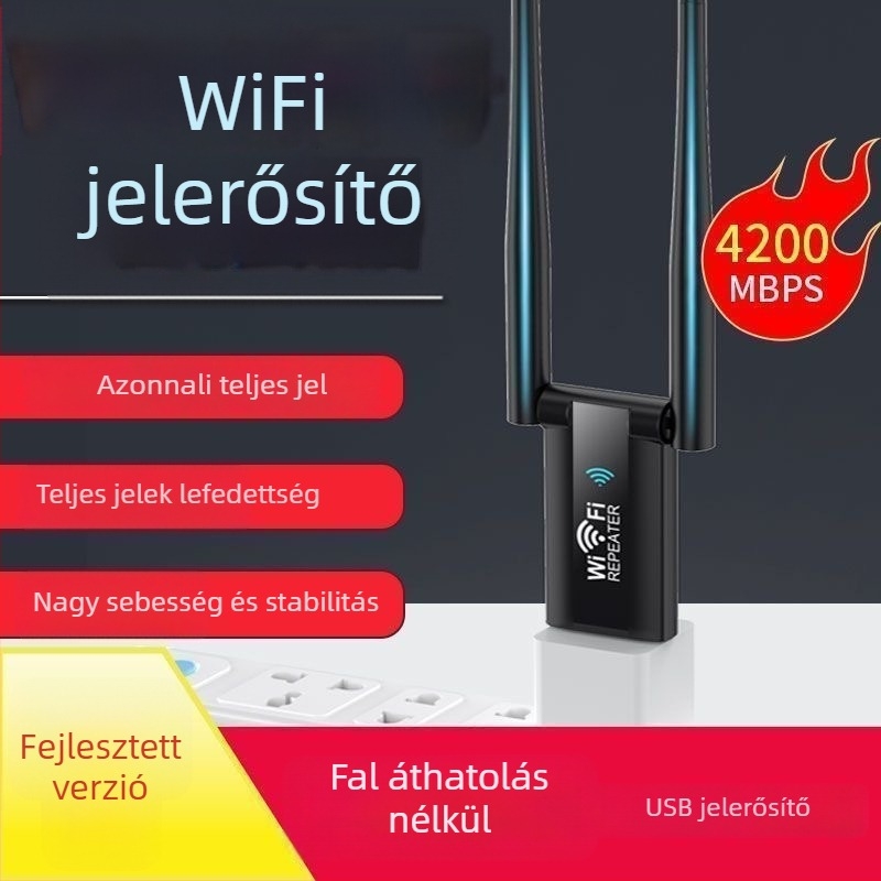 WiFi-hosszabbító és jel-erősítő – falon át hatoló, modell: Wifi signal amplifier, Rádióátviteli berendezés jóváhagyási kódja: 1