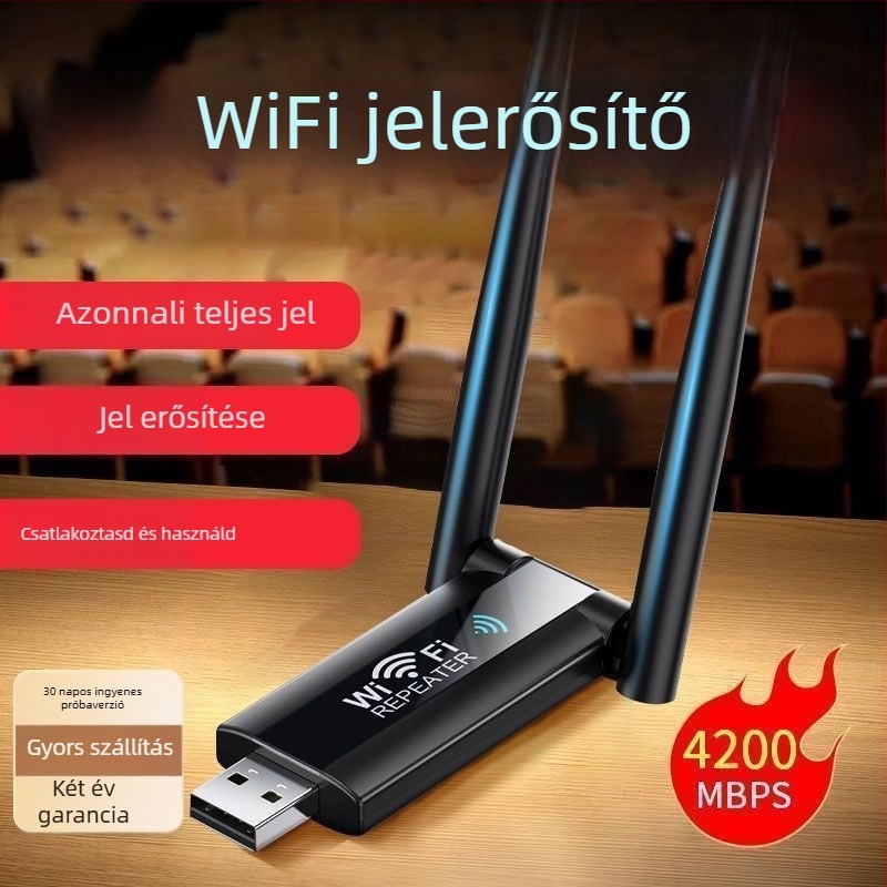 WiFi-hosszabbító és jel-erősítő – falon át hatoló, modell: Wifi signal amplifier, Rádióátviteli berendezés jóváhagyási kódja: 1
