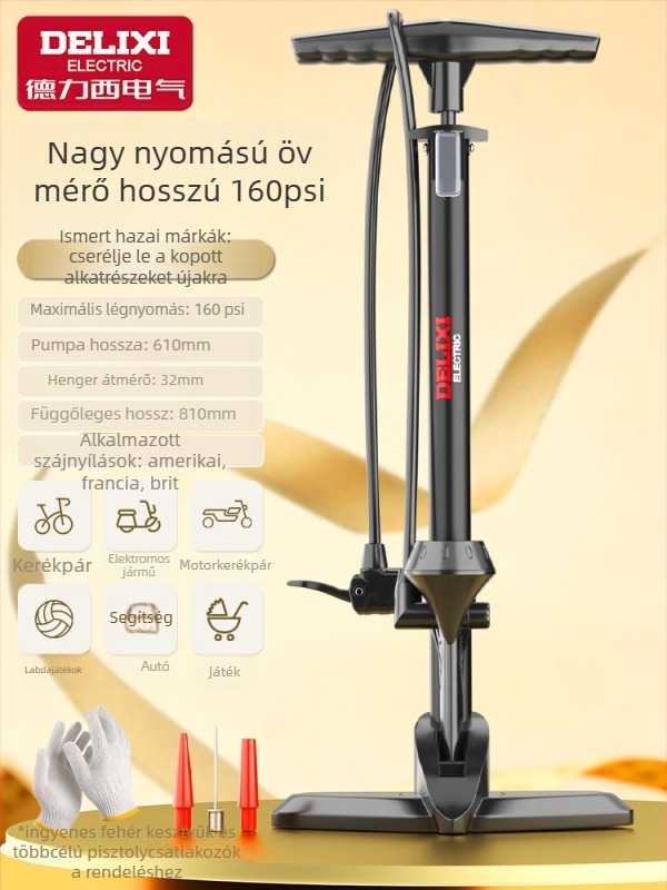 Kézi kerékpárpumpa, hordozható mini inflátor